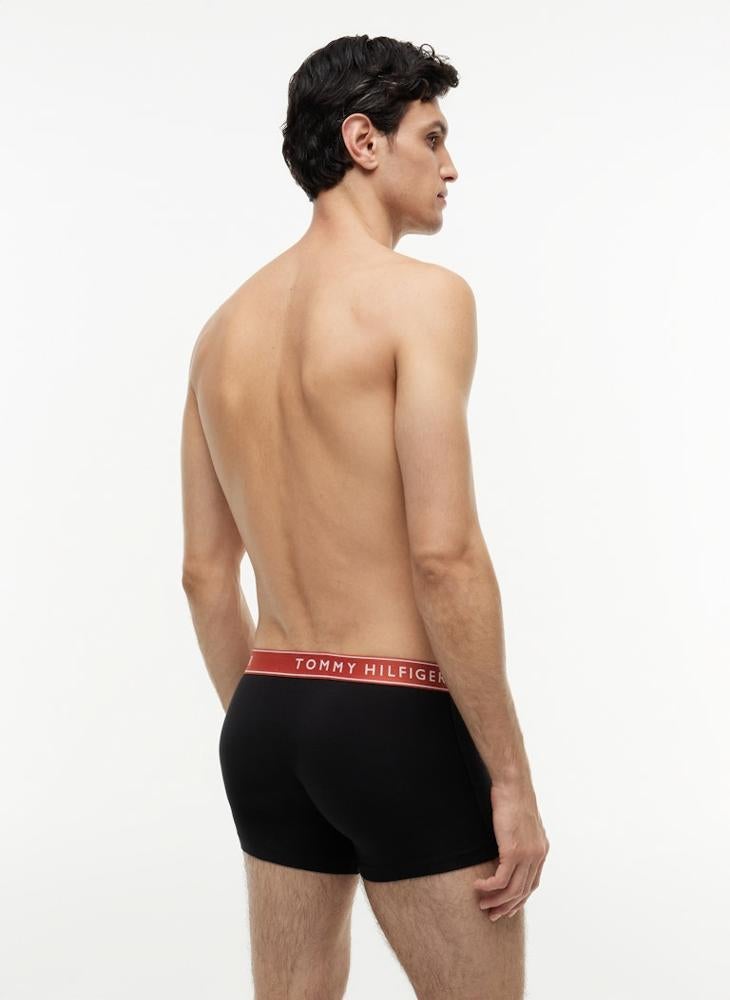 TOMMY HILFIGER 3-Pack Essential Logo Waistband Trunks - Image 3